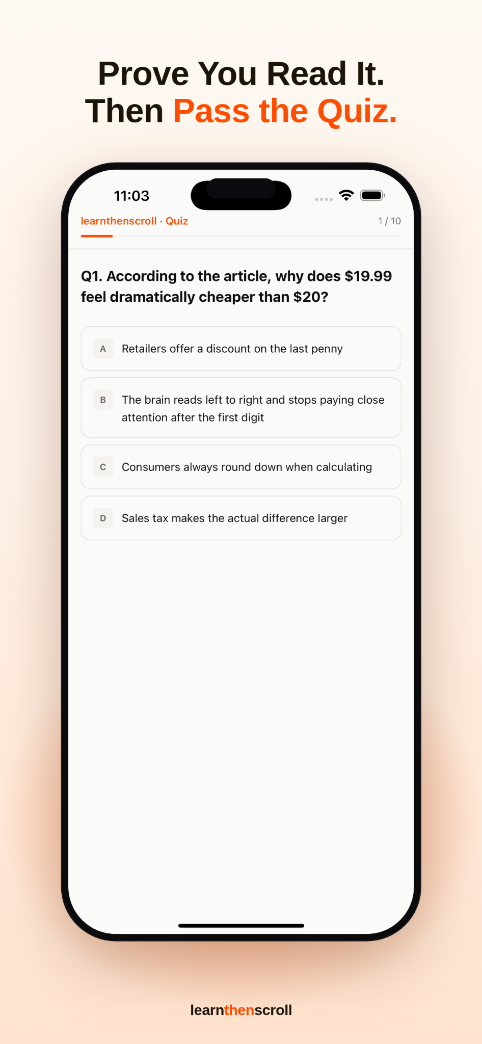 Answer quiz questions about your lesson